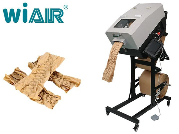 M&aacute;quina de almohadillas de papel de alta resistencia WiAIR P300, utilizada para empacar art&iacute;culos pesados ​​de hasta 60 kg！